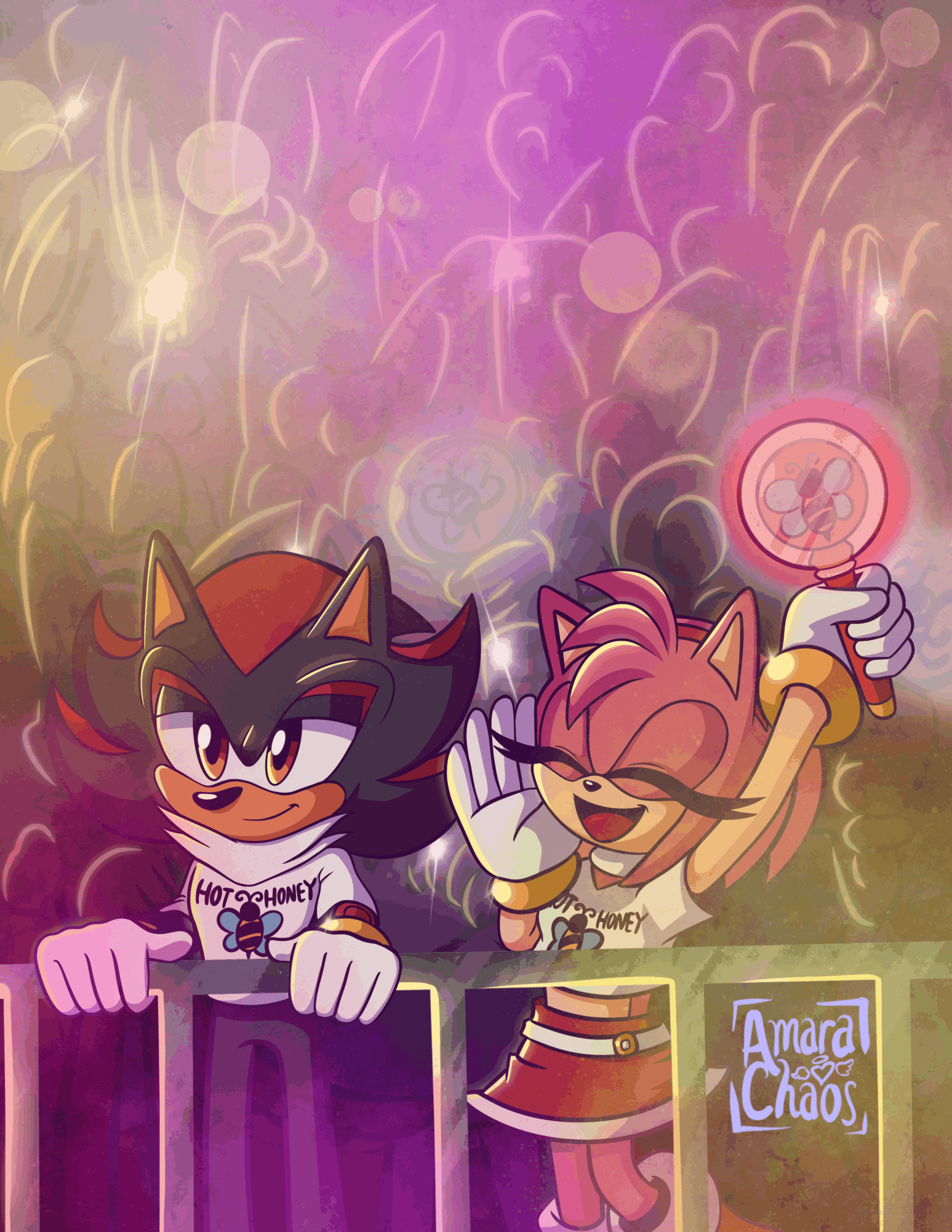 Shadow and Amy at the Hot Honey Concert