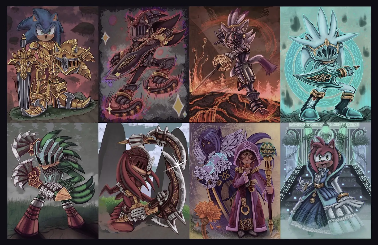 Sonic and the Black Knight Characters and Variants