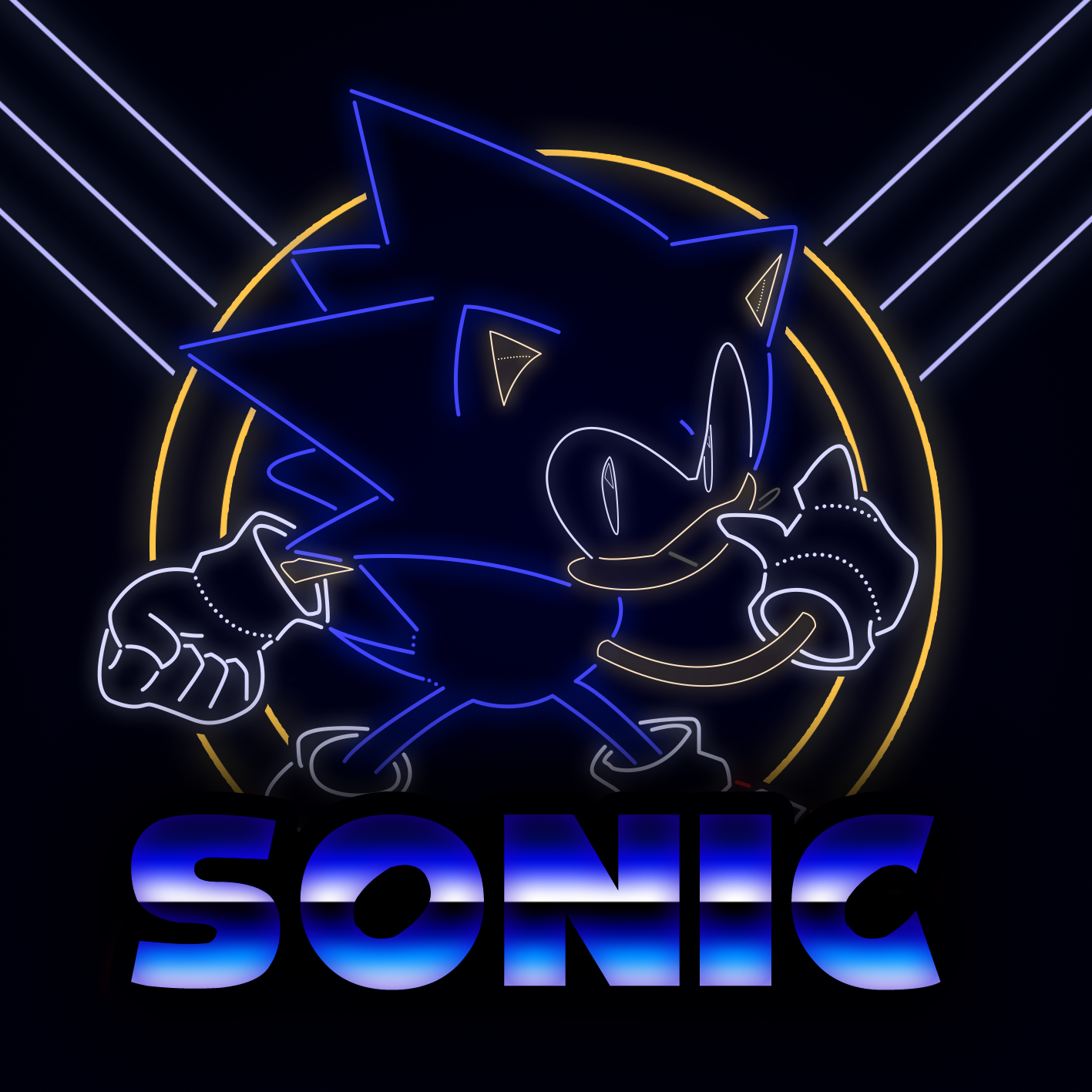 Neon Sonic and Friends