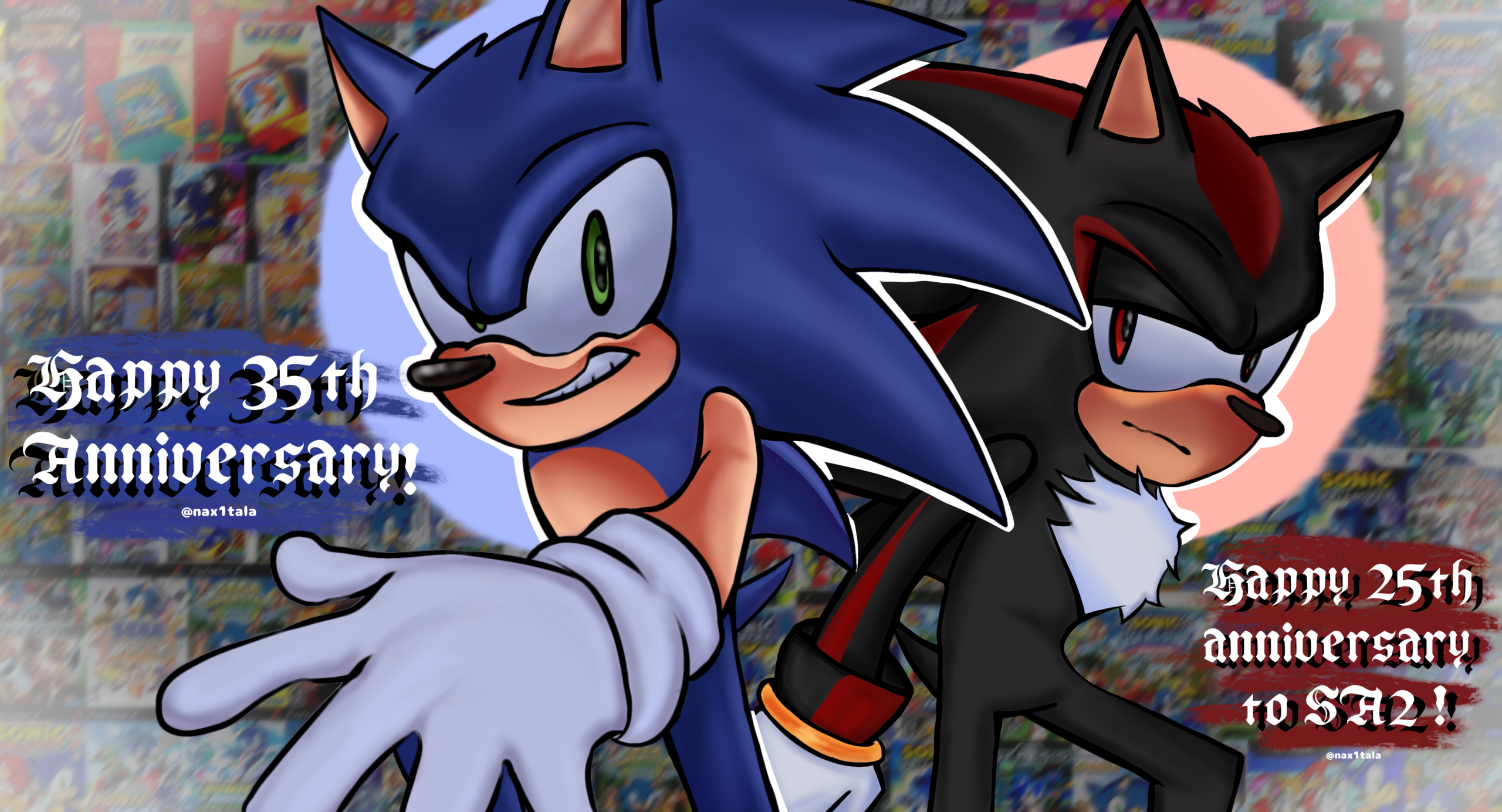 ‌ ‌ ‌ ‌ ‌ ‌— Happy 35th anniversary !! 🦔💙 ‌ ‌ ‌ ‌ ‌ ‌And also Happy 25th anniversary of  ‌ ‌ ‌ ‌ ‌ ‌sonic adventure 2 !! (June 19) 💥