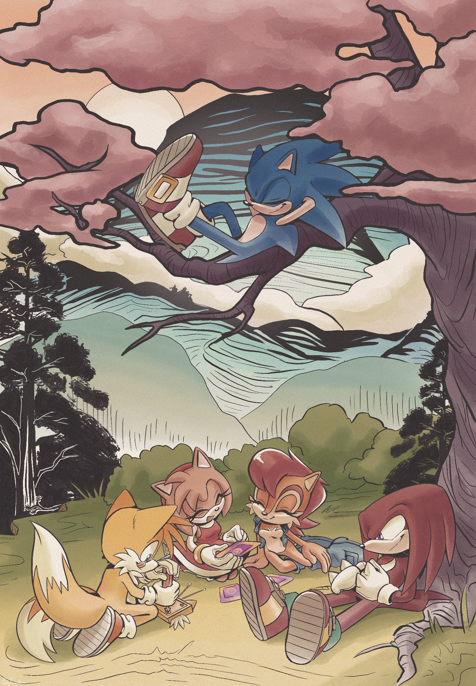An Afternoon Under the Cherry Blossoms