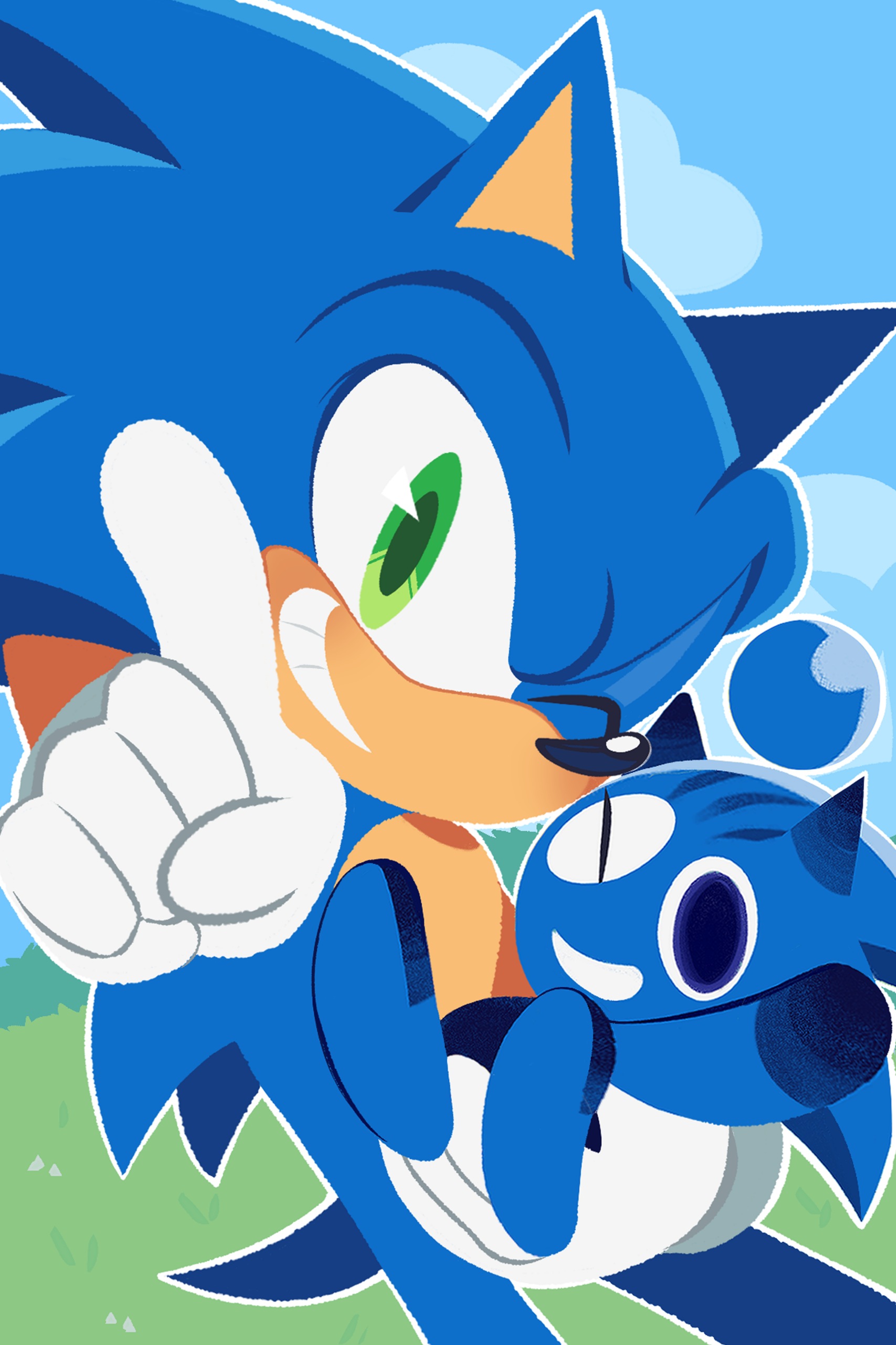 Sonic and Chao!