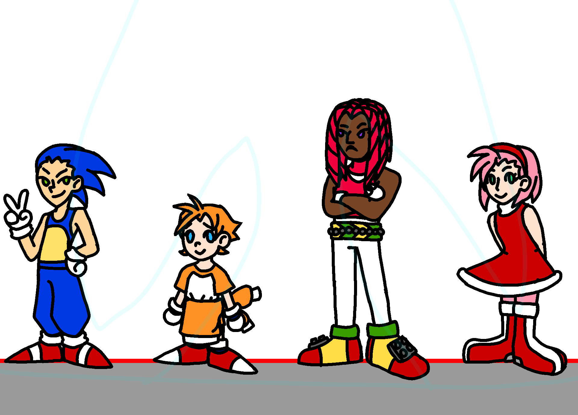 Humanized Sonic Characters