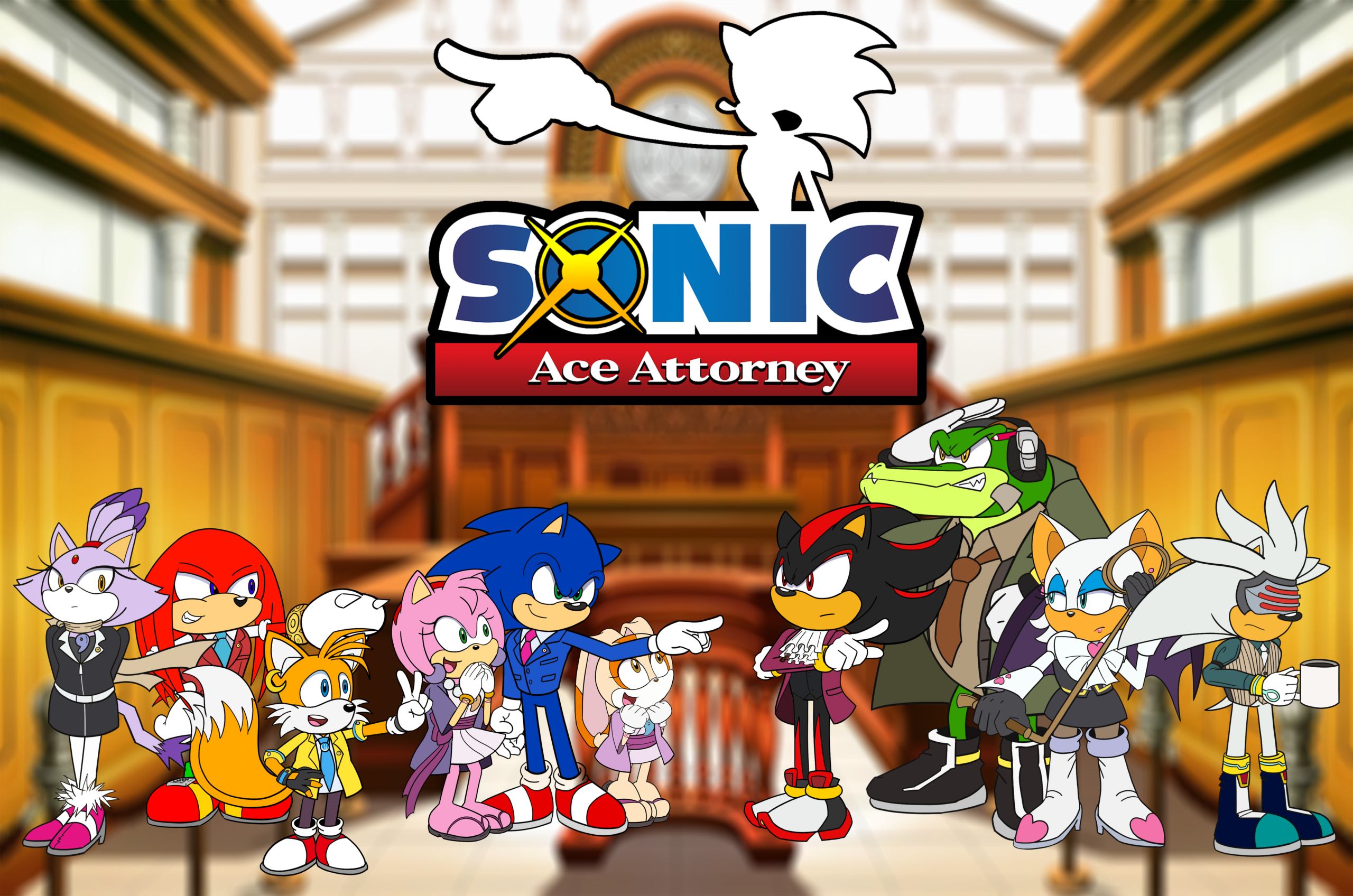 Sonic X Ace Attorney Collab!