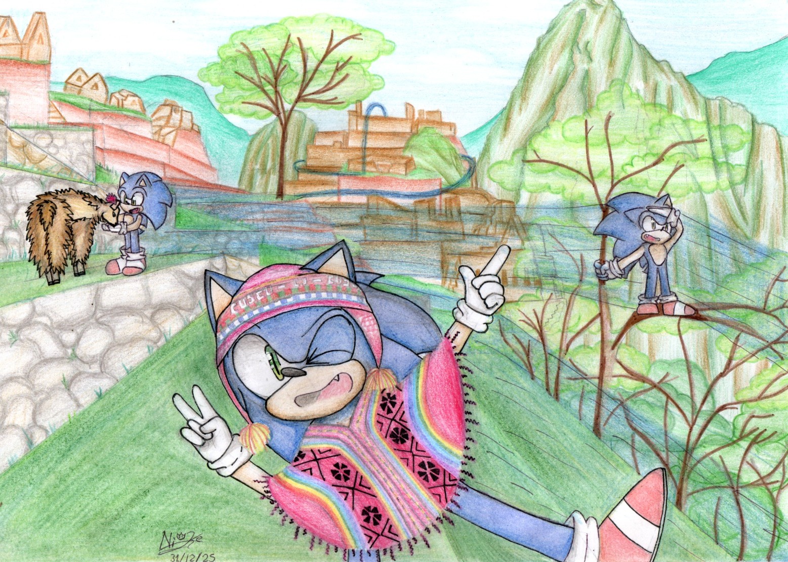 Sonic en Machupicchu