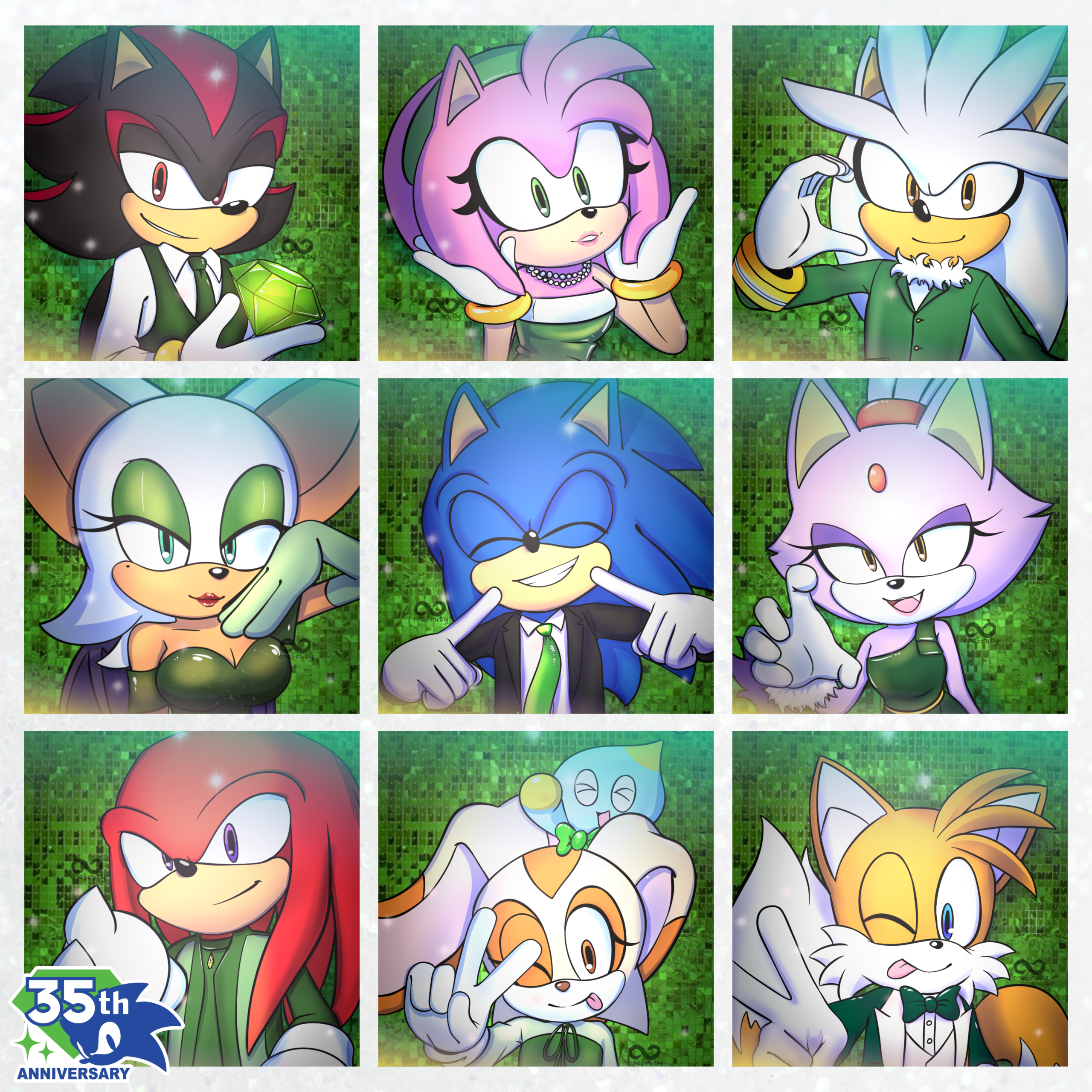 Emerald Anniversary Photobooth Pictures