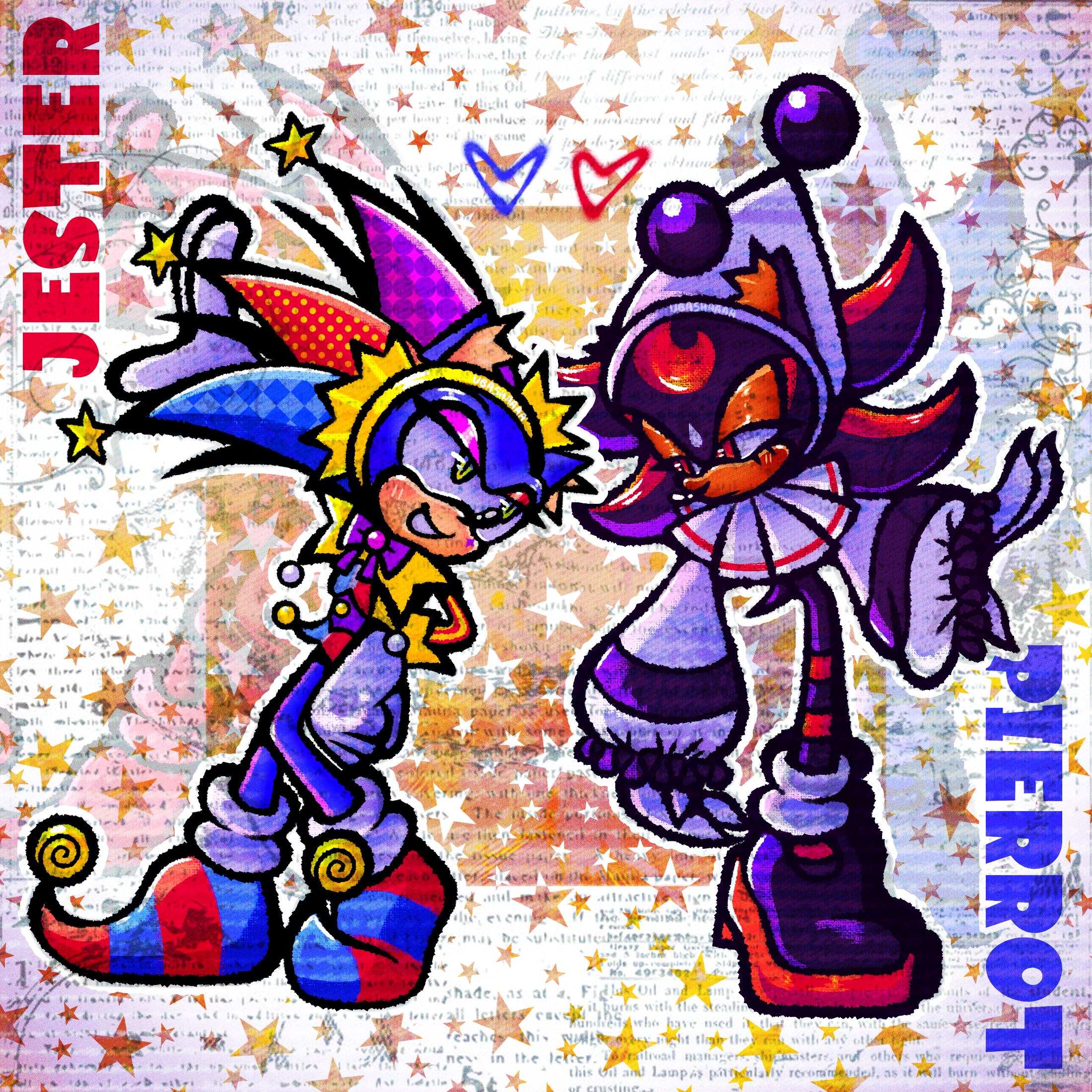 the Jester and the Pierrot