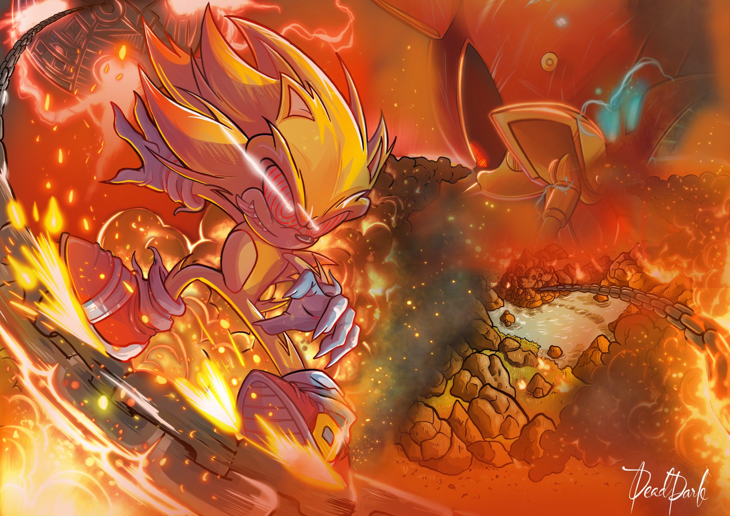 Chaos on the frontier